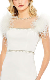 4 of 6 Mac Duggal 11438 Dress White
