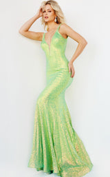 6 of 6 Jovani 22824 Neon Green