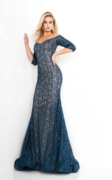 2 of 6 Jovani 1198BG Peacock