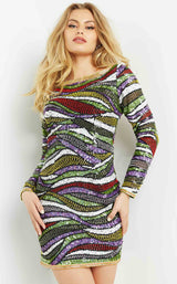 1 of 9 Jovani 1245BG Multi