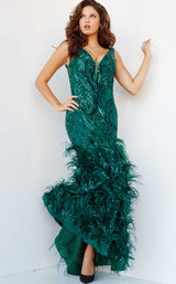 3 of 5 Jovani 05660BG Green