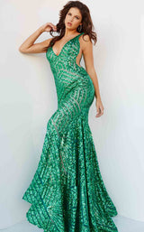 5 of 5 Jovani 24097 Emerald