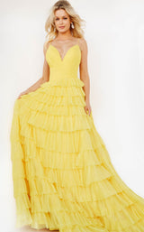 1 of 4 Jovani 08480 Yellow