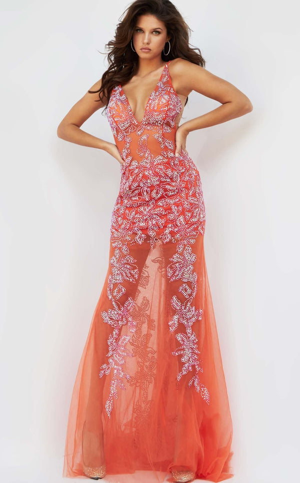 Jovani 08275 Tangerine