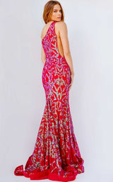 2 of 2 Jovani 22845 Iridescent Red