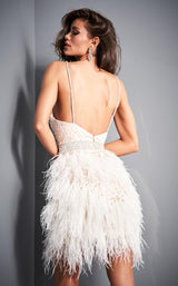 2 of 4 Jovani 1729 Nude-Off-White