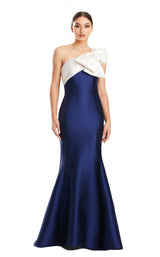 6 of 9 Daymor 1850F23 Dress Navy-White
