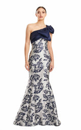 2 of 4 Daymor 1851F23 Dress Platinum-Navy
