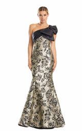 3 of 4 Daymor 1851F23 Dress Taupe-Black