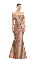 5 of 6 Daymor 1852F23 Dress Mocha-Multi