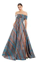 1 of 4 Daymor 1872F23 Dress Copper-Blue