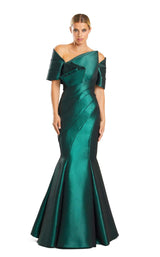 2 of 9 Daymor 1879F23 Dress Emerald