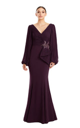 1 of 9 Daymor 1886F23 Dress Aubergine