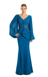 8 of 9 Daymor 1886F23 Dress Teal