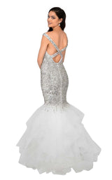 2 of 4 Terani 1911P8363 Crystal-Silver