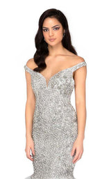 3 of 4 Terani 1911P8363 Crystal-Silver