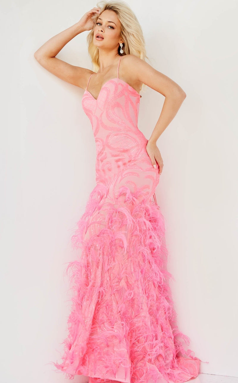 Jovani 07425 Hot Pink