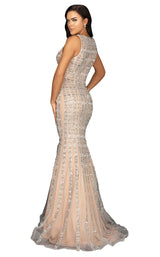 2 of 4 Terani 2012P1285 Silver/Nude