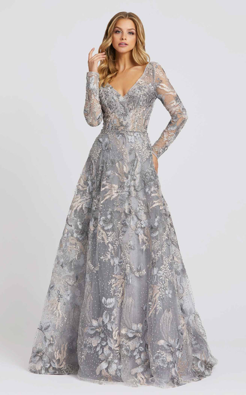 Mac Duggal 20214 Gray-Multi