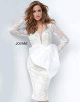 1 of 3 Jovani 2033 Off White