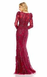 5 of 6 Mac Duggal 20349 Dress Berry