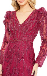 3 of 6 Mac Duggal 20349 Dress Berry
