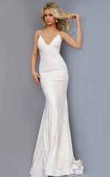 1 of 4 Jovani 05960 Off-White-Gold