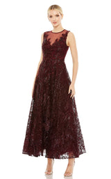 1 of 3 Mac Duggal 20421 Burgundy