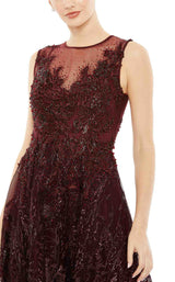 3 of 3 Mac Duggal 20421 Burgundy
