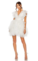 4 of 11 Mac Duggal 20505 Dress White