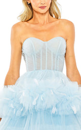 8 of 12 Mac Duggal 20572 Ice Blue