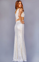 2 of 2 Jovani 23789 Cream