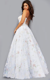 3 of 3 Jovani 07966 Off-White-Multi
