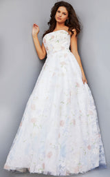 1 of 3 Jovani 07966 Off-White-Multi