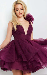 5 of 11 Jovani 22279 Dress Burgundy