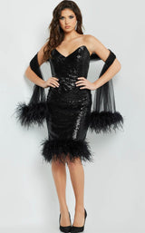 3 of 4 Jovani 22544 Dress Black