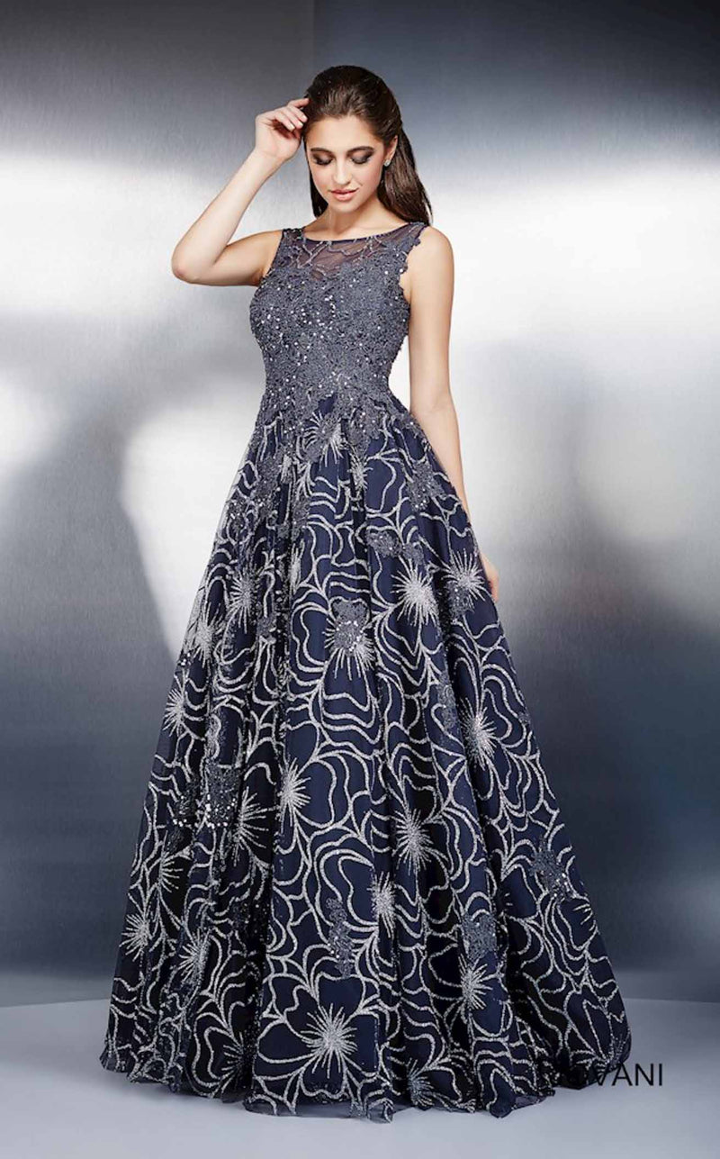 Jovani 22695BG Grey