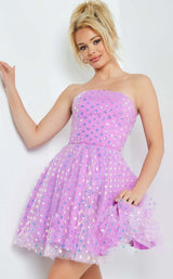 3 of 4 Jovani 22815 Dress Purple-Multi