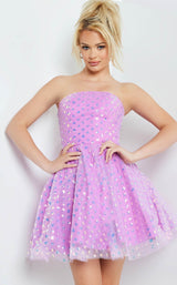 1 of 4 Jovani 22815 Dress Purple-Multi