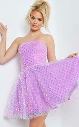 4 of 4 Jovani 22815 Dress Purple-Multi