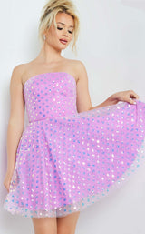 2 of 4 Jovani 22815 Dress Purple-Multi