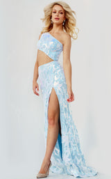2 of 7 Jovani 22853 Light Blue