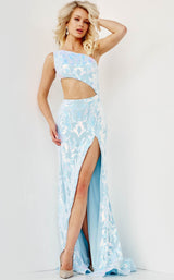 6 of 7 Jovani 22853 Light Blue