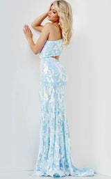 3 of 7 Jovani 22853 Light Blue