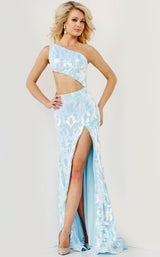 7 of 7 Jovani 22853 Light Blue