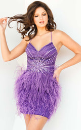 1 of 3 Jovani 22914 Purple