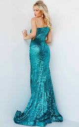3 of 4 Jovani 23076 Dress Turquoise