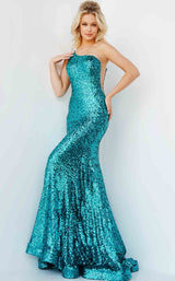 2 of 4 Jovani 23076 Dress Turquoise