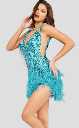 1 of 4 Jovani 23103BG Teal