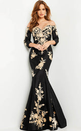 4 of 5 Jovani 24327 Dress Black-Gold